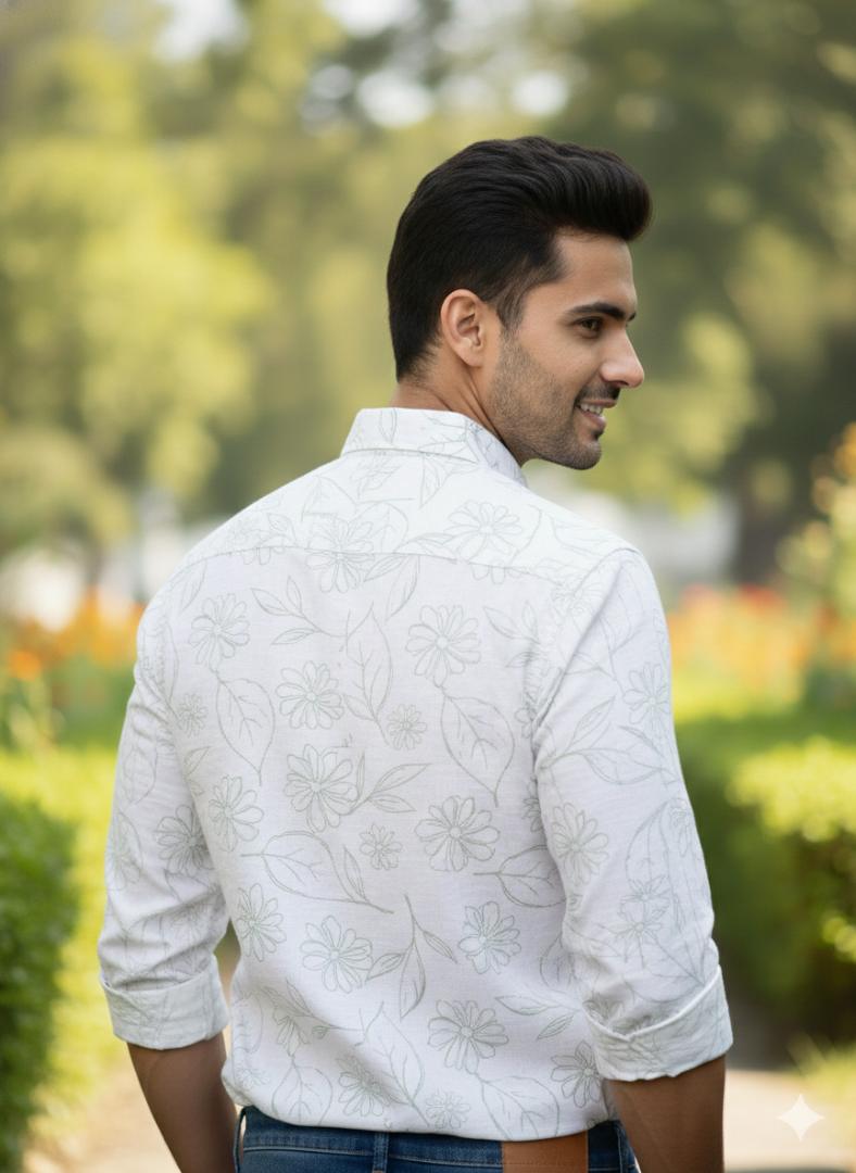 Cotton Printed Shirt for Men